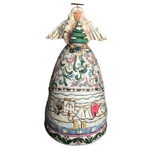 Jim Shore Angel Landscape Sleeps Heartwood Creek Folkart Farmhouse Decor Figurin